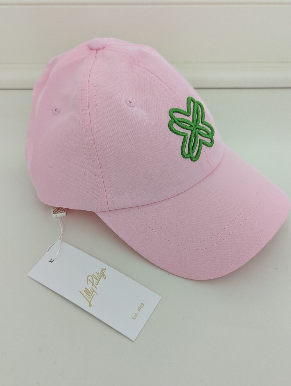 NWT! Lilly Pulitzer Logo Run Around Hat In Conch Shell Pink